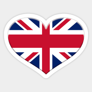 I Love Great Britain - Heart Union Jack Sticker